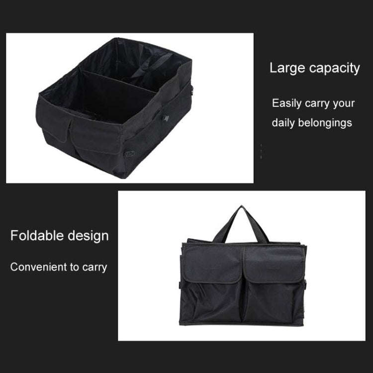 Car Trunk Portable Foldable Organizing And Storing Box(Black)