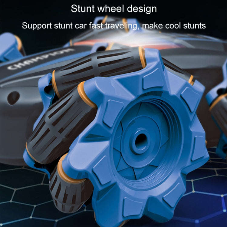2.4G Stunt RC Car Drift Car Double-sided Racing Tumble Buggy Toy, Style: Single RC Green Light Wheel