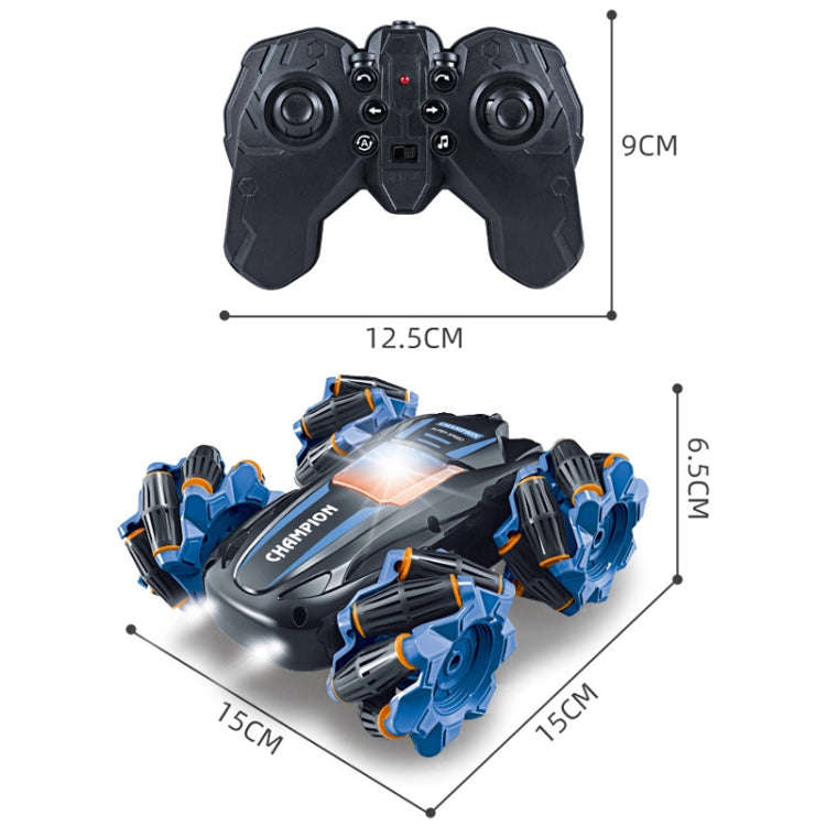 2.4G Stunt RC Car Drift Car Double-sided Racing Tumble Buggy Toy, Style: Dual RC Green