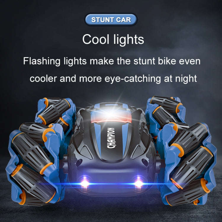2.4G Stunt RC Car Drift Car Double-sided Racing Tumble Buggy Toy, Style: Single RC Green Light Wheel