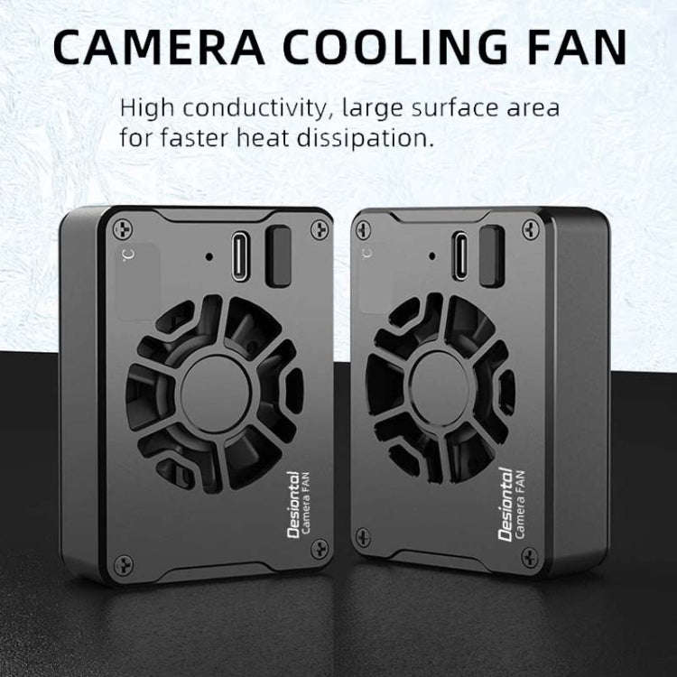 For Canon / Sony / FUJIFILM Desiontal F01 Portable Metal Case Semiconductor Camera Cooler SLR Coo...