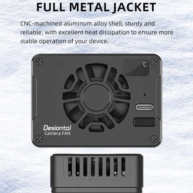 For Canon / Sony / FUJIFILM Desiontal F01 Portable Metal Case Semiconductor Camera Cooler SLR Coo...