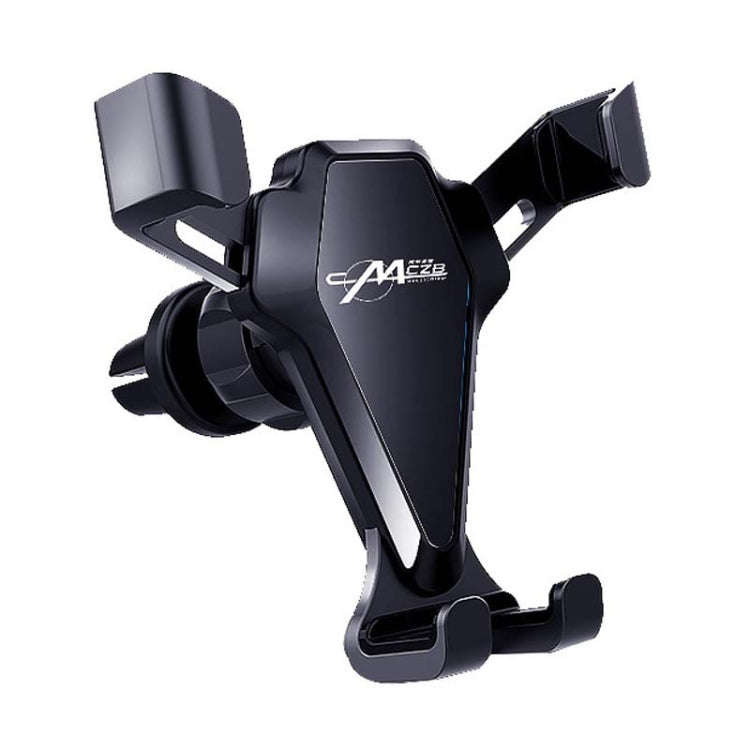 Car Snap-On Air Vent Gravity Cell Phone Navigation Mirror Holder(Black)