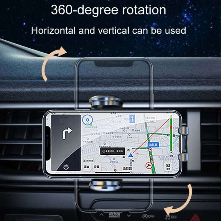 Car Air Vent Multifunctional Universal Cell Phone Navigation Holder(Black)