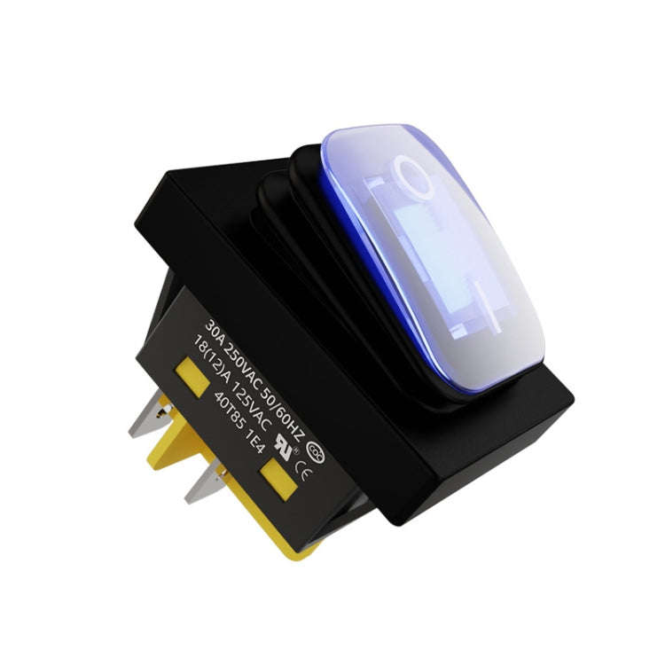 FILN 220V 30A Split Dustproof Boat-type Switch With Light, Specifications: Waterproof 4 Pin 2 Gea...