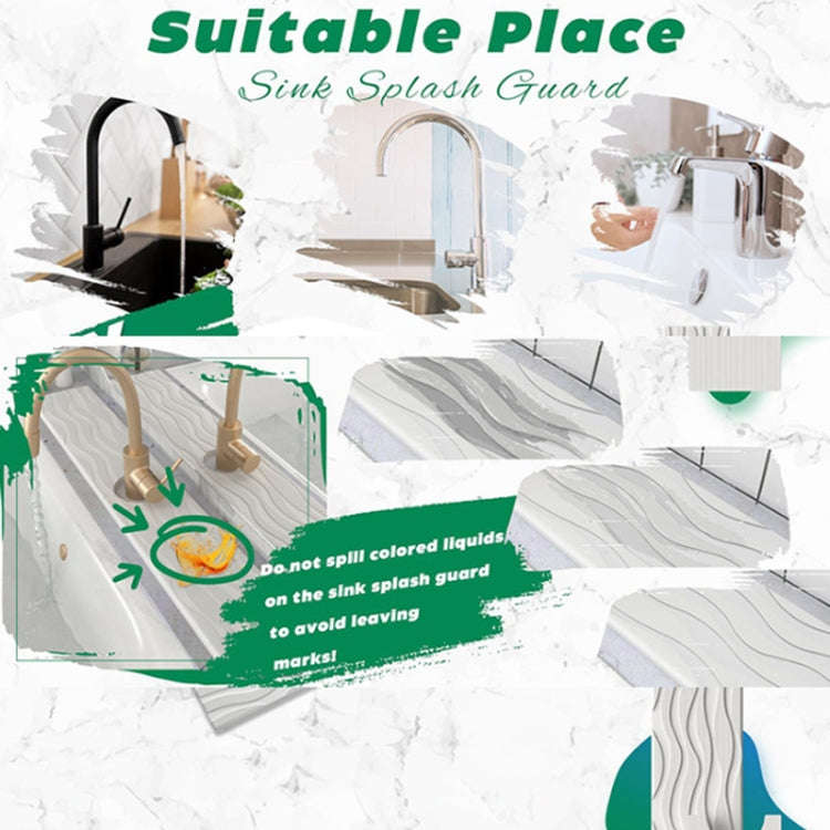 Diatomite Kitchen Water-Absorbent Drying Mat Bathroom Vanity Faucet Countertop Drainage Mat, Size...