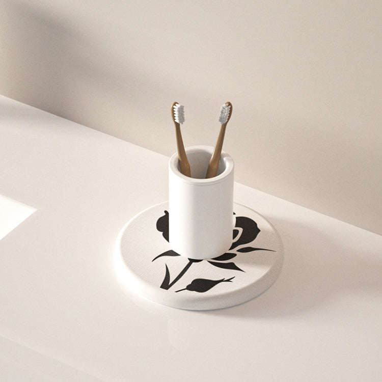 Diatomite Countertop Drying Mat Water Absorbent Coaster Bathroom Vanity Soap Tray Sink Drainage M...