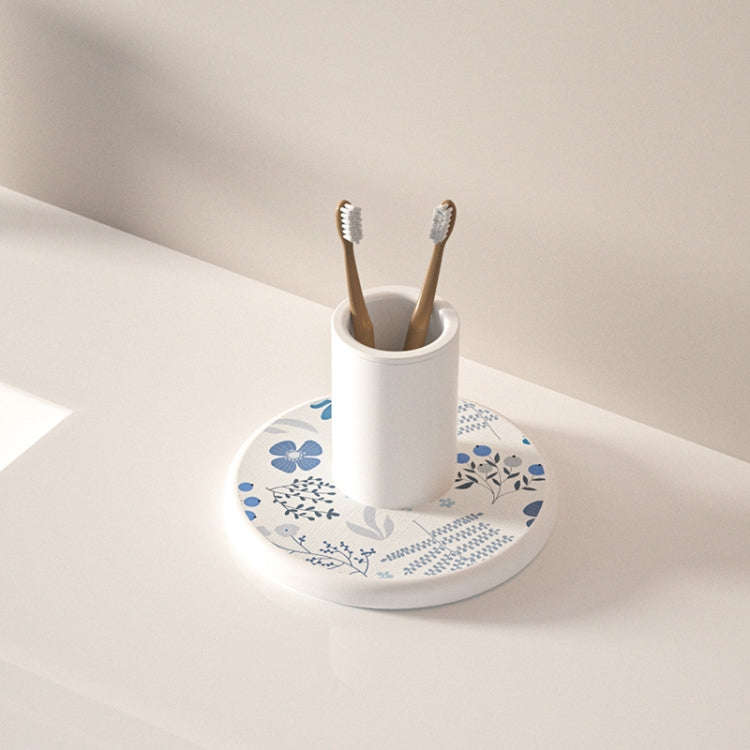 Diatomite Countertop Drying Mat Water Absorbent Coaster Bathroom Vanity Soap Tray Sink Drainage M...