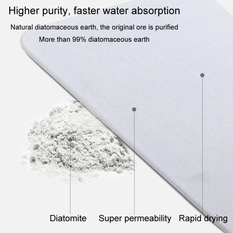 Diatomite Countertop Drying Mat Water Absorbent Coaster Bathroom Vanity Soap Tray Sink Drainage M...