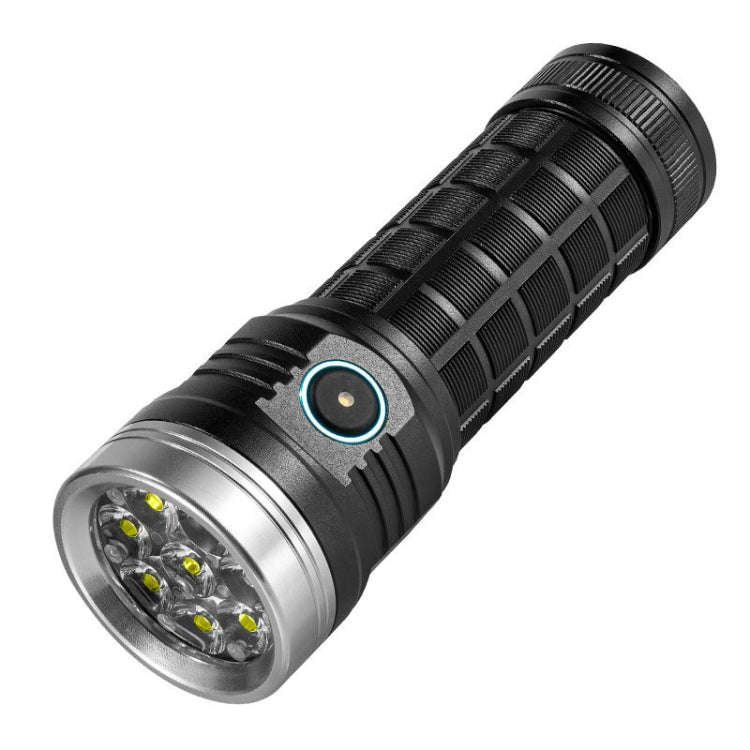 E-SMARTER W5185 Aluminium Ring 8 Holes Straight Flashlight Outdoor Camping Flashlight