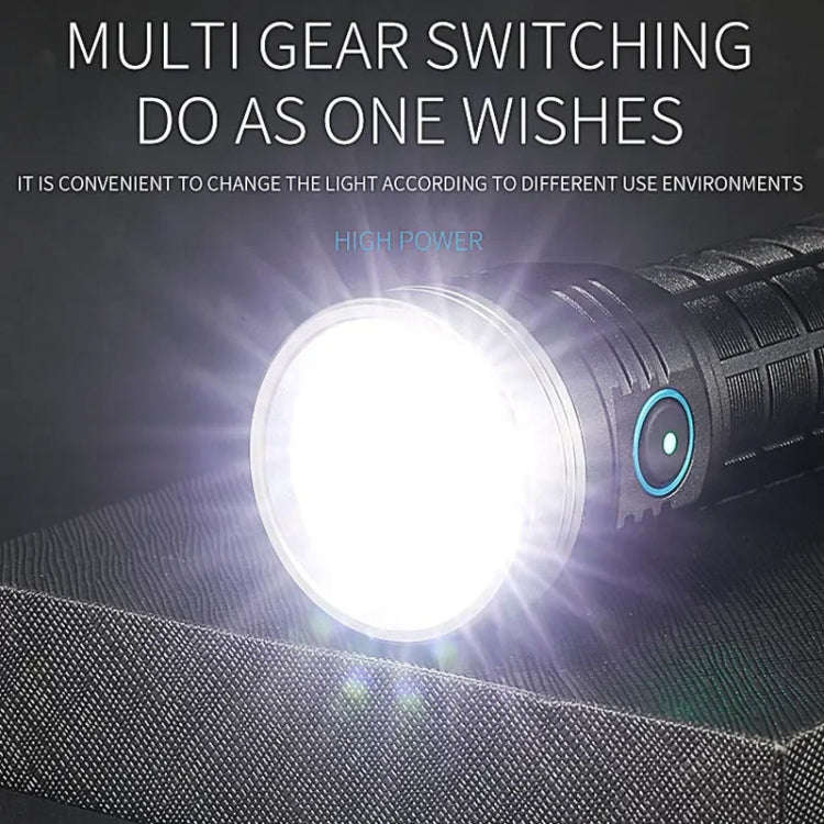 E-SMARTER W5185 Aluminium Ring 8 Holes Straight Flashlight Outdoor Camping Flashlight