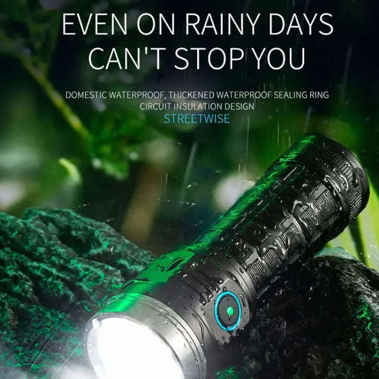 E-SMARTER W5185 Aluminium Ring 8 Holes Straight Flashlight Outdoor Camping Flashlight