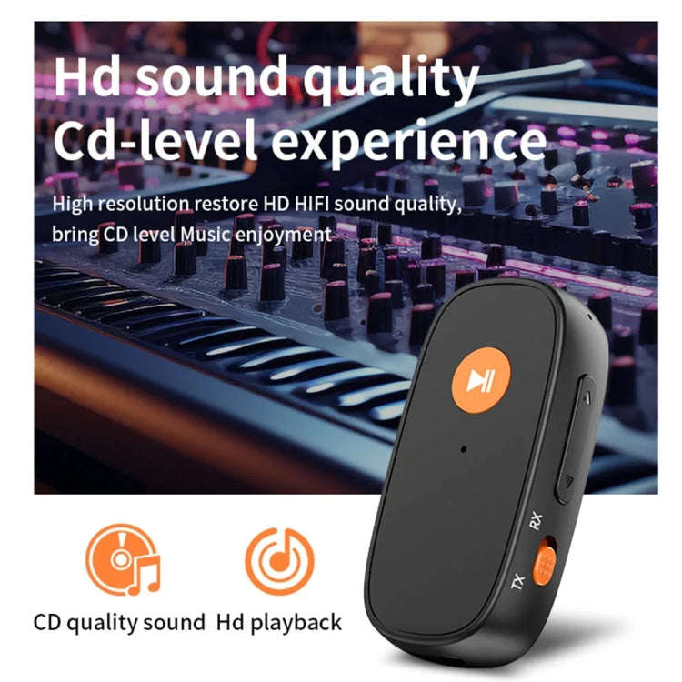 2-in-1 AUX Car Bluetooth Receiver Transmitter Hands-free Call Adapter Converter