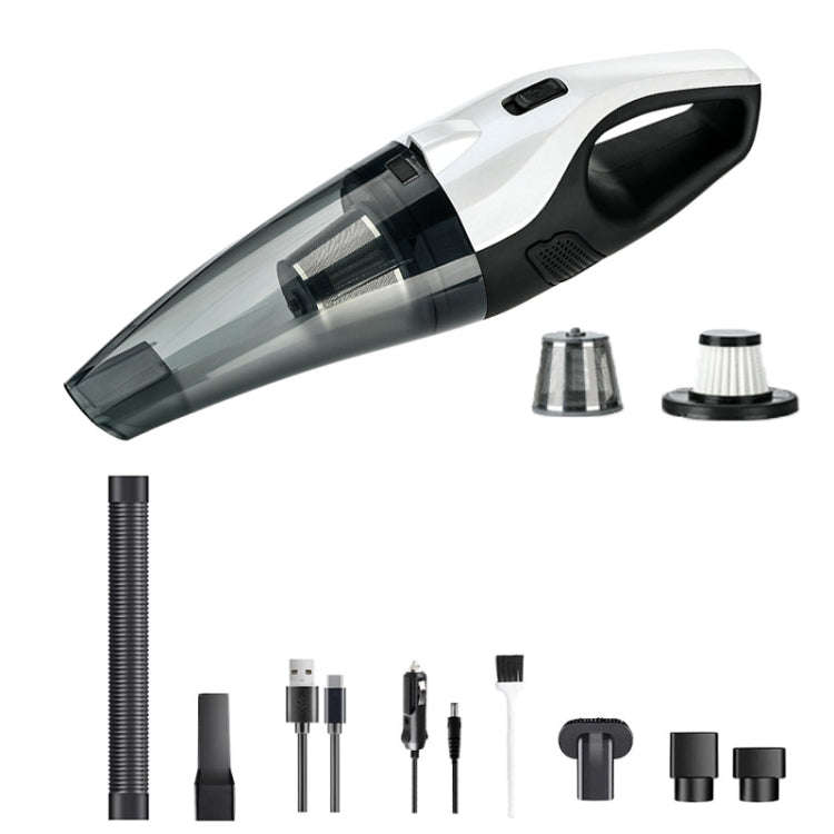 Car Handheld Portable Vacuum Cleaner With Strong Suction, Specifications: Wired + Charging 7.4V