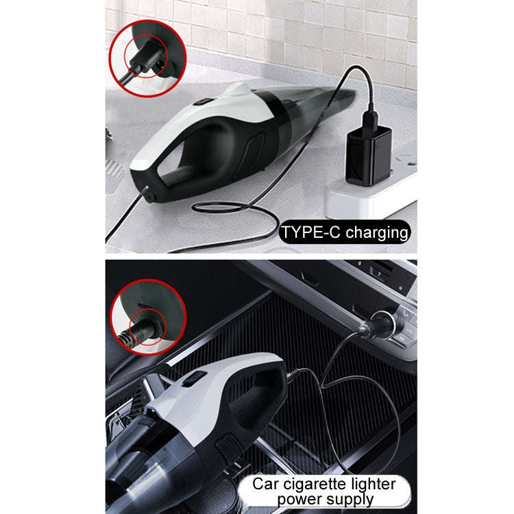 Car Handheld Portable Vacuum Cleaner With Strong Suction, Specifications: Wired + Charging 7.4V