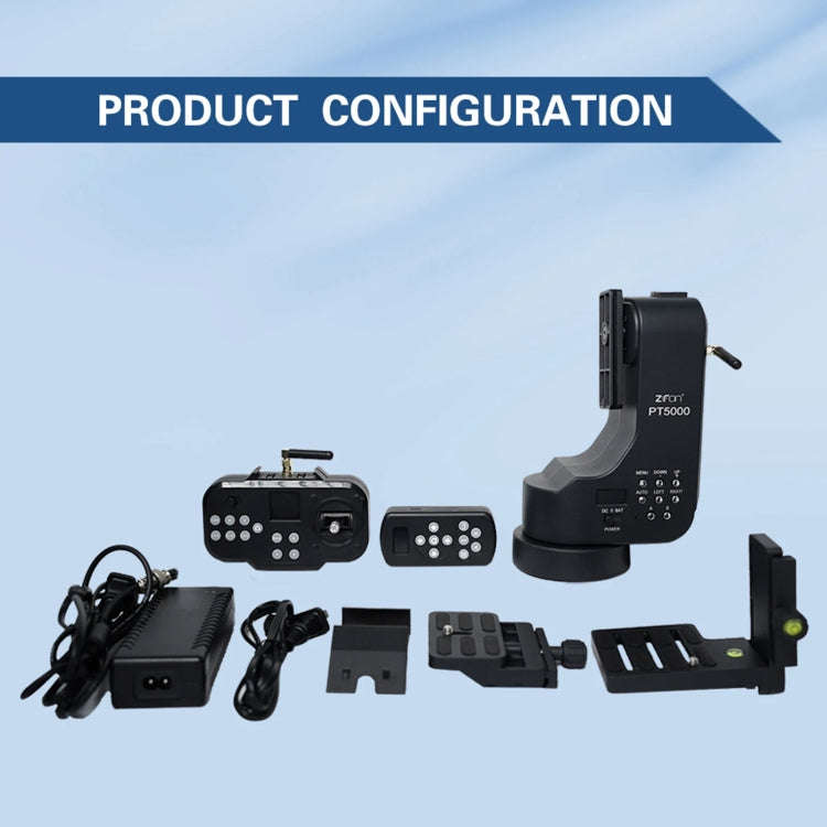 Zifon PT-5000 360 Panoramic Mirror Rotating Dual Axis Camera Remote Control Motorised Gimbal, EU ...