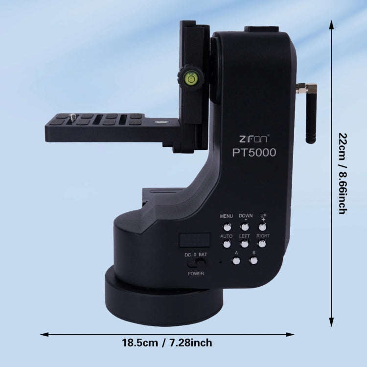 Zifon PT-5000 360 Panoramic Mirror Rotating Dual Axis Camera Remote Control Motorised Gimbal, EU ...