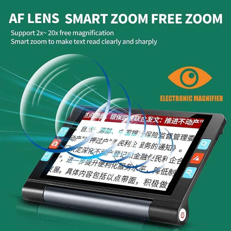 8inch Auto Focus Near And Far HD Electronic Vision Aid Magnifier(White)
