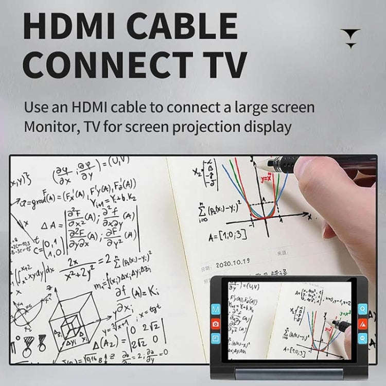 8inch Auto Focus Near And Far HD Electronic Vision Aid Magnifier(White)