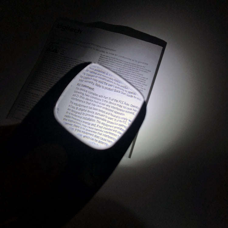 5x Magnifying Glass with Light & Keychain Rechargeable Magnifier for Elderly Reading(Silver)