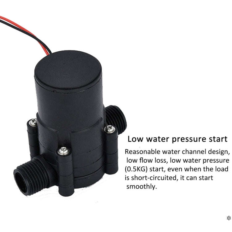 Pipeline Water Flow Generator DC Output for Smart Faucets, Gas Water Heaters