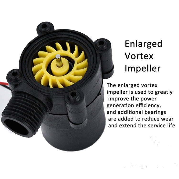 Pipeline Water Flow Generator DC Output for Smart Faucets, Gas Water Heaters