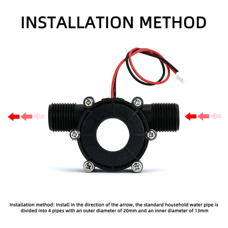 GOSO F50 0-80V Micro Hydroelectric Generator Voltage-stabilized DC Tap Water Flow Generator