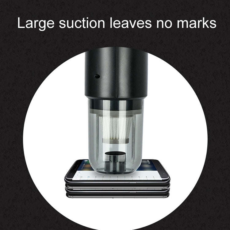 Wireless Car-mounted High-power Suction Handheld Vacuum Cleaner, Color: Black Two-speed Adjustmen...