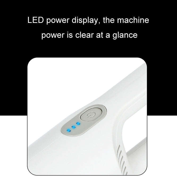 Wireless Car-mounted High-power Suction Handheld Vacuum Cleaner, Color: White Two-speed Adjustmen...