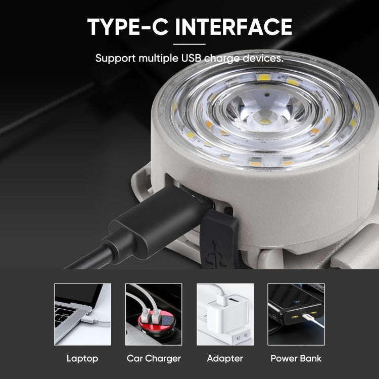 Outdoor Cycling USB Charging Strong Light High Brightness COB Headlamp