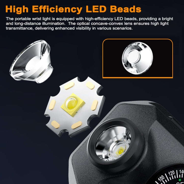 Outdoor Portable Night Running Multifunctional SOS Warning Wrist Light