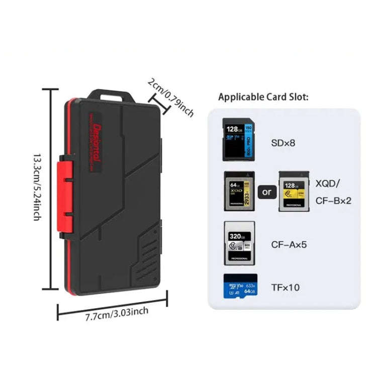 Desiontal E9 Camera Memory Card Waterproof Storage Case SD Card Storage Box