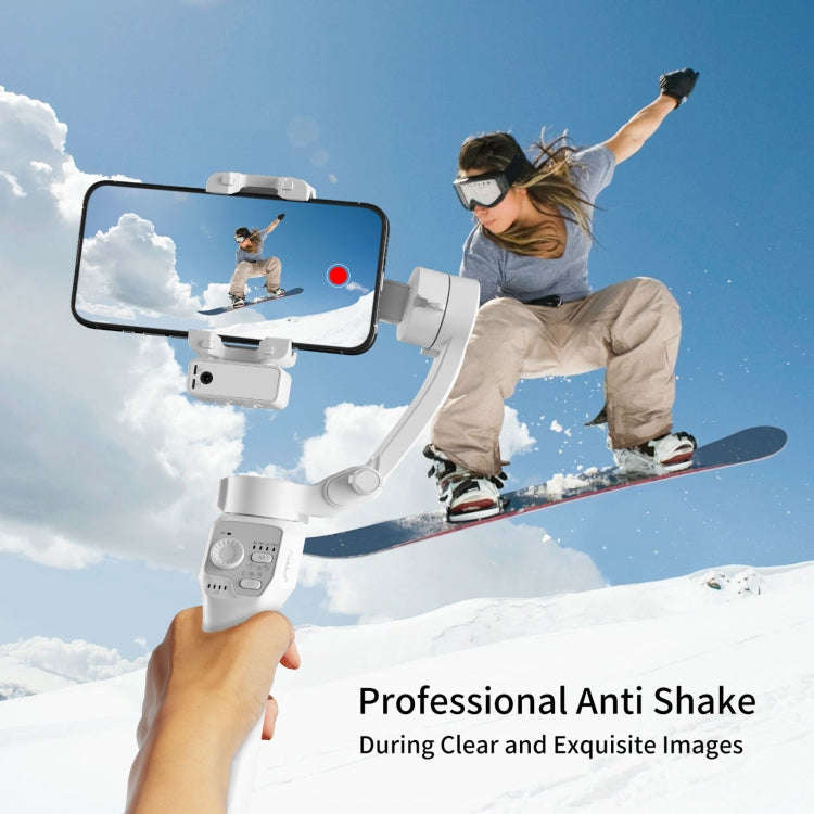 Three-Axis Anti-Shake Smart Gimbal Handheld Stabiliser With Face Follow Shot(Black)