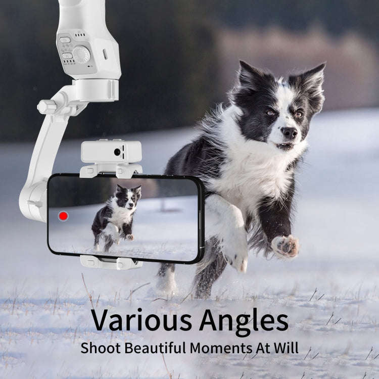 Three-Axis Anti-Shake Smart Gimbal Handheld Stabiliser With Face Follow Shot(Black)