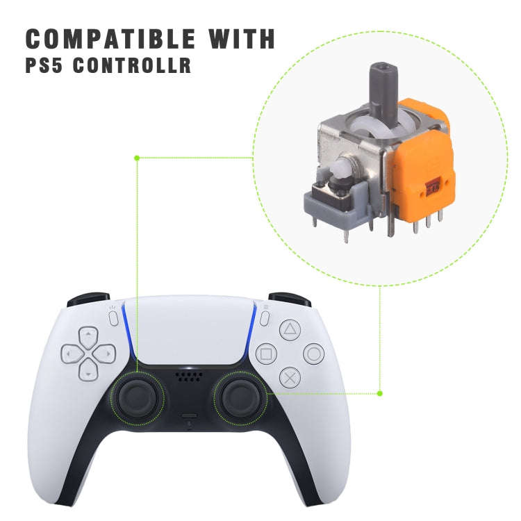 For PS5 Game Controller Hall Joystick and Joystick Cap Set Repair Accessories