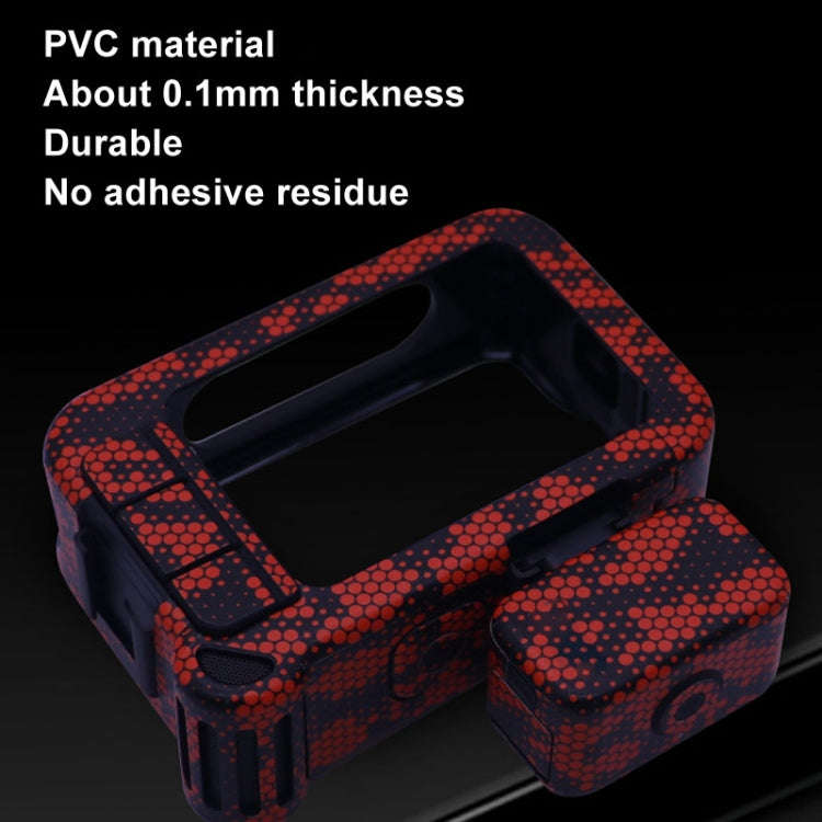For GOPro HERO13 Black Camera Stickers Body Protective Film, Style: 11 Circuit Red