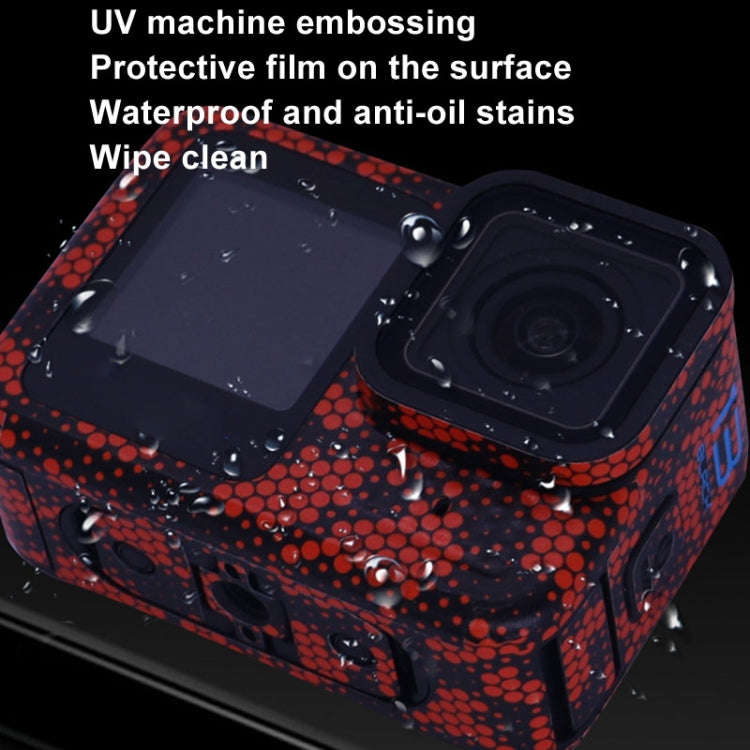 For GOPro HERO13 Black Camera Stickers Body Protective Film, Style: 11 Circuit Red