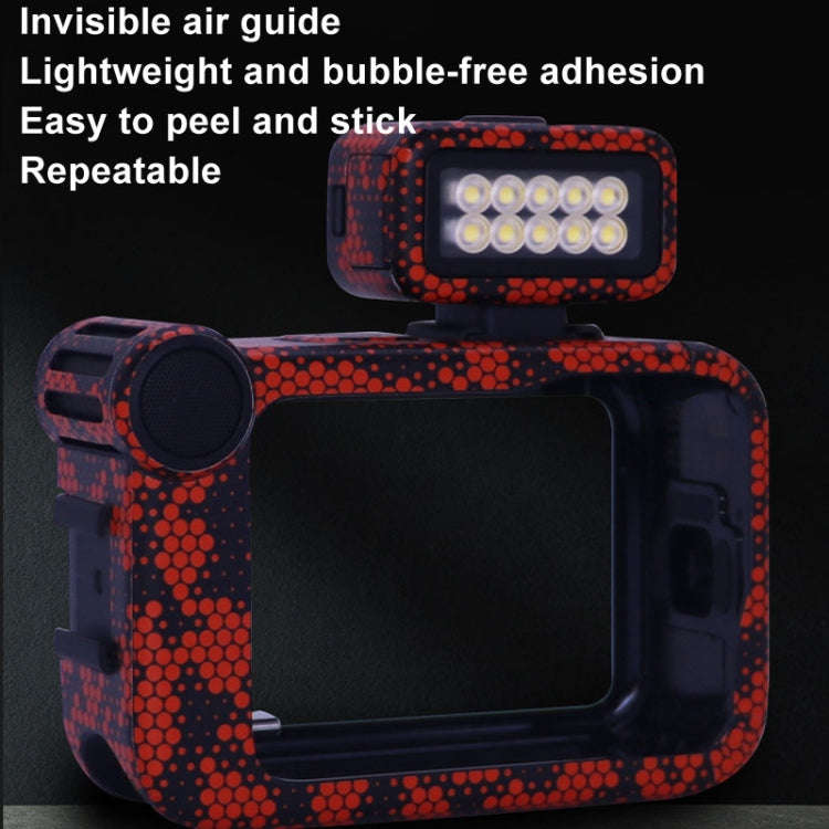 For GOPro HERO13 Black Camera Stickers Body Protective Film, Style: 11 Circuit Red