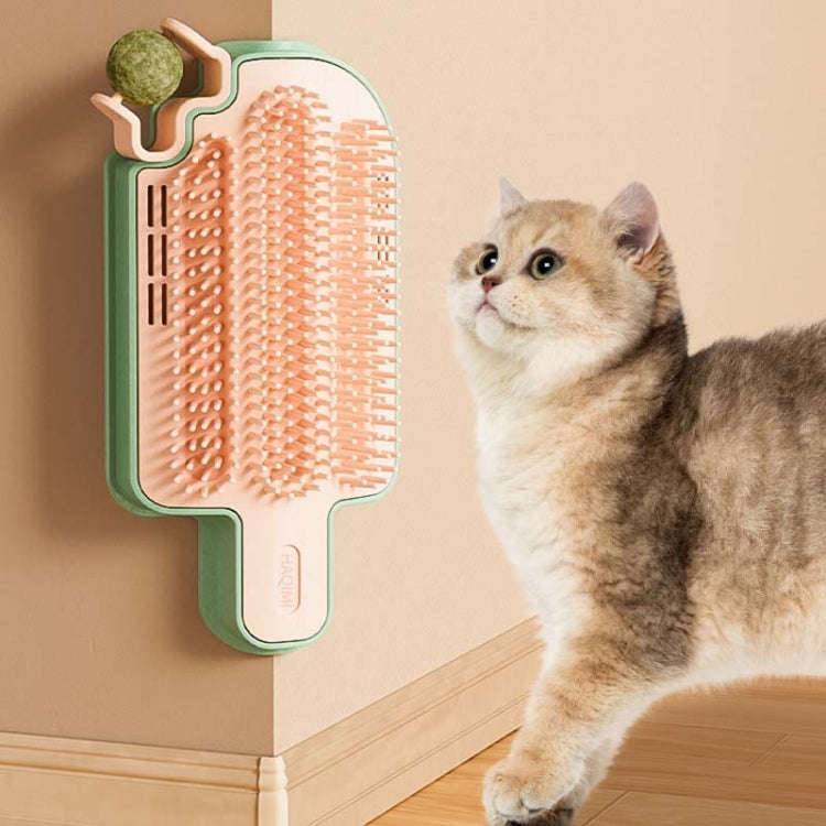 Cats Corner Self-Exciting Ice-Cream Scrubber Pet Massage Brush Toy, Style: Peppermint Ball Model
