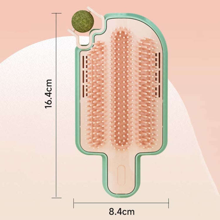 Cats Corner Self-Exciting Ice-Cream Scrubber Pet Massage Brush Toy, Style: Peppermint Ball Model