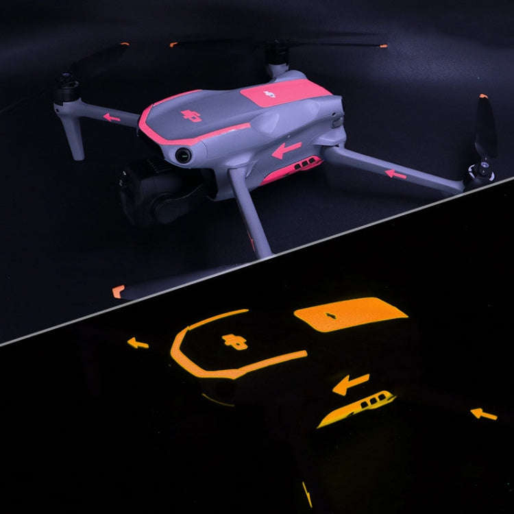 For DJI Air 3S / 3 Luminous Stickers Night Glow Film(Pink)