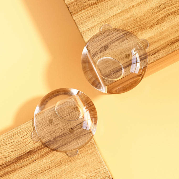 10pcs /Pack Transparent Anti Collision Safety Corner Protectors with Adhesive(Panda Airbag)