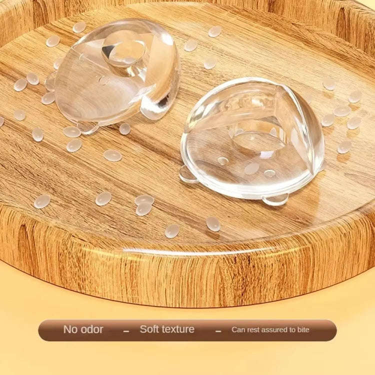 10pcs /Pack Transparent Anti Collision Safety Corner Protectors with Adhesive(Panda Airbag)