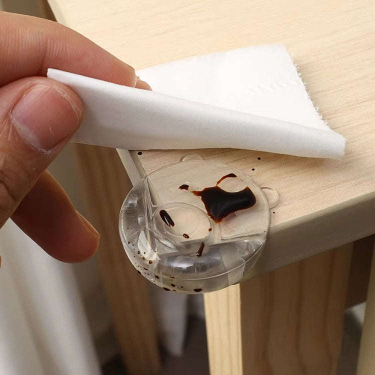 10pcs /Pack Transparent Anti Collision Safety Corner Protectors with Adhesive(Panda Airbag)