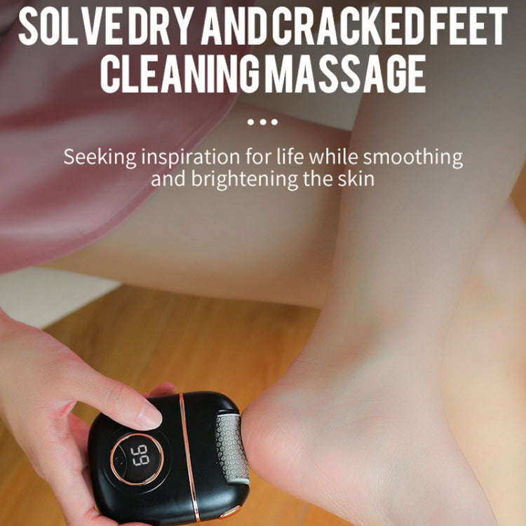 Electric Foot Grinder for Removing Dead Skin and Calluses with 2 Alloy Grinding Heads and LED Lig...