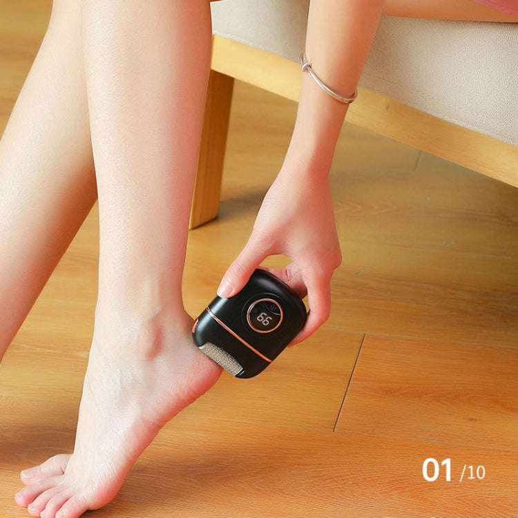 Electric Foot Grinder for Removing Dead Skin and Calluses with 2 Alloy Grinding Heads and LED Lig...