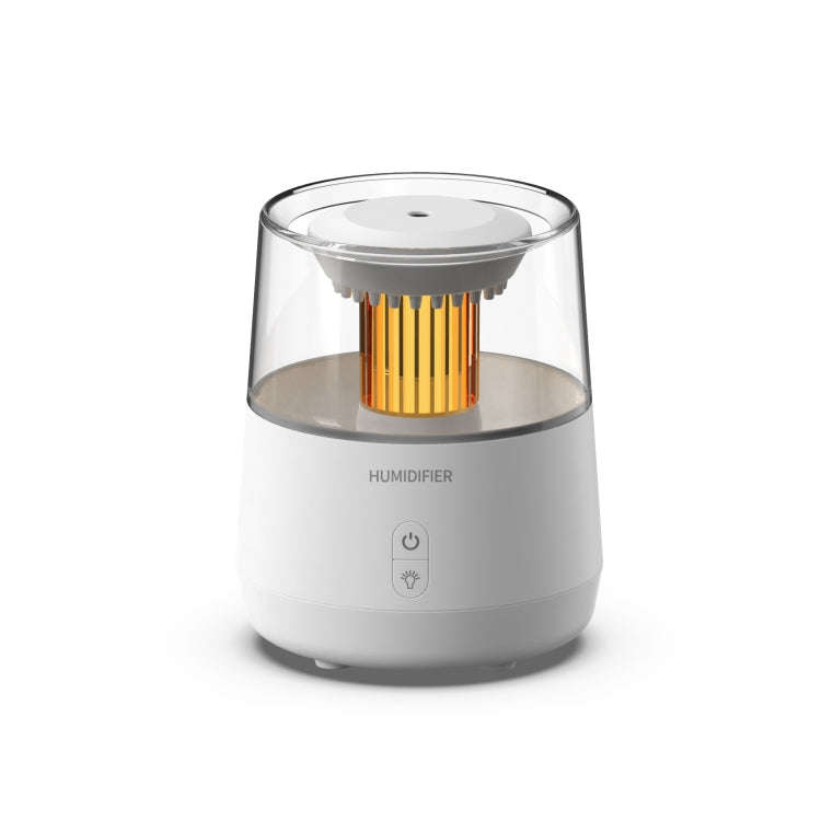 Raindrop Candlelight Aromatherapy Diffuser Air Humidifier with Colorful Lights EU Plug White