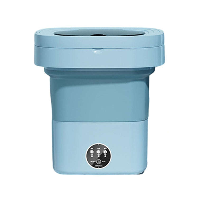 Fully Automatic Mini Foldable Washing Machine With Dehydration Function, Size: EU Plug(Blue)