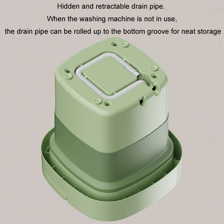 Fully Automatic Mini Foldable Washing Machine With Dehydration Function, Size: EU Plug(Pink)