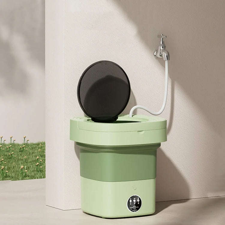 Fully Automatic Mini Foldable Washing Machine With Dehydration Function, Size: US Plug(Pink)